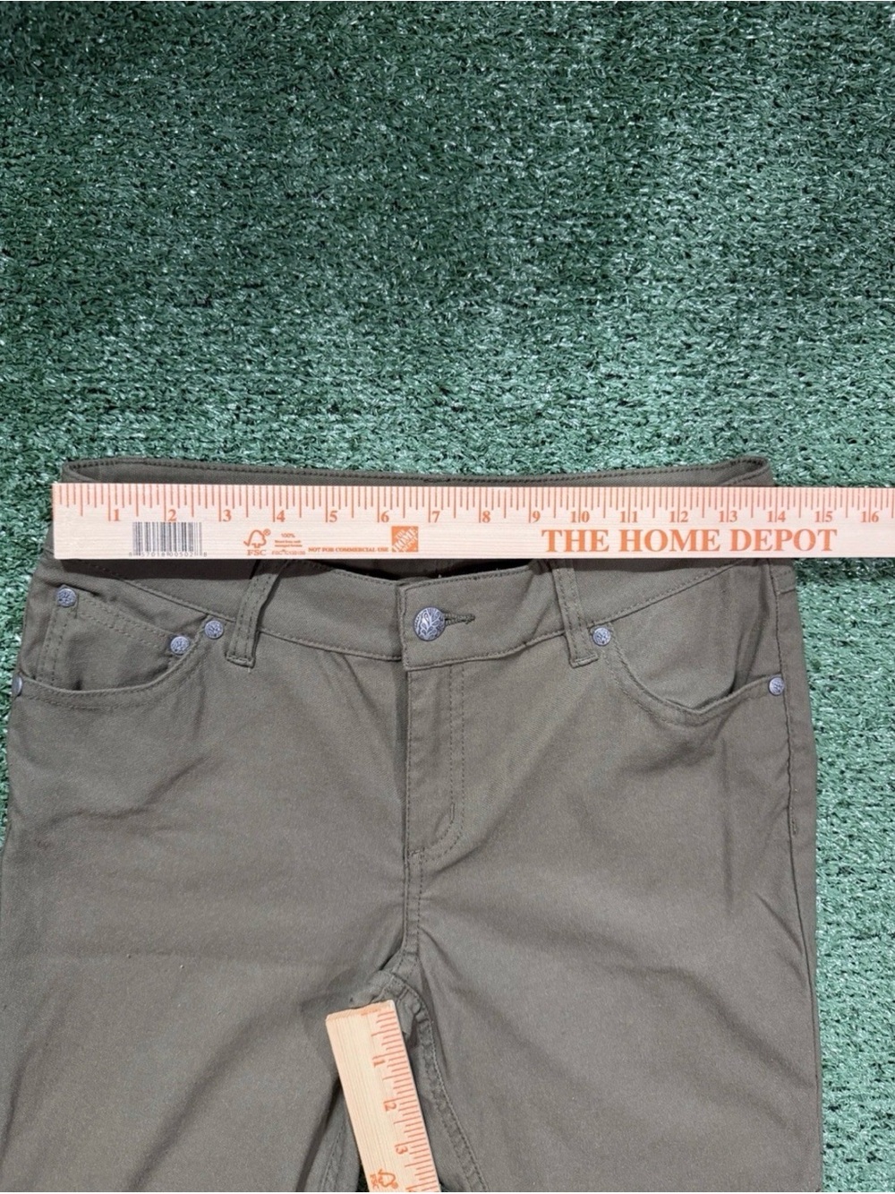 Prana Brenna Moto Pants Womens 8 Olive Green Nylon Stretch W4BREN315 Slim Leg - Picture 6 of 8